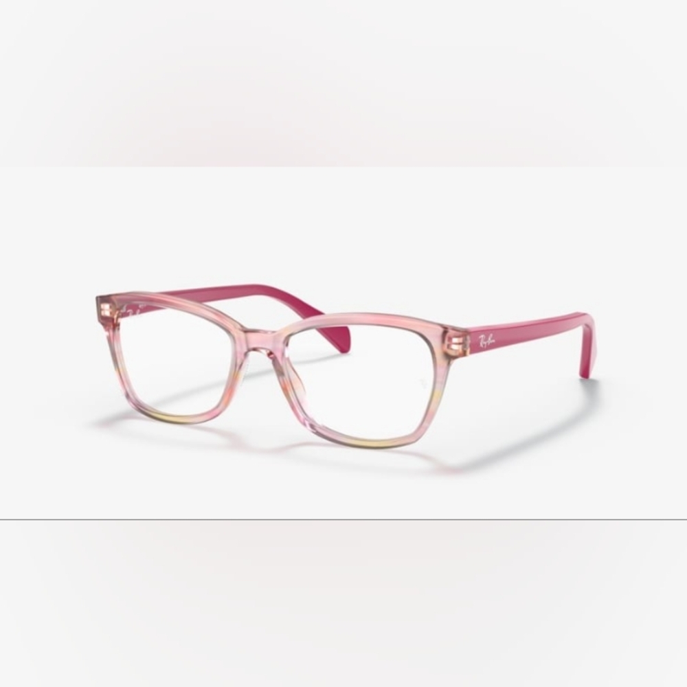 Ray-Ban Girls Striped Fuschia Eyeglasses RB1591 3806